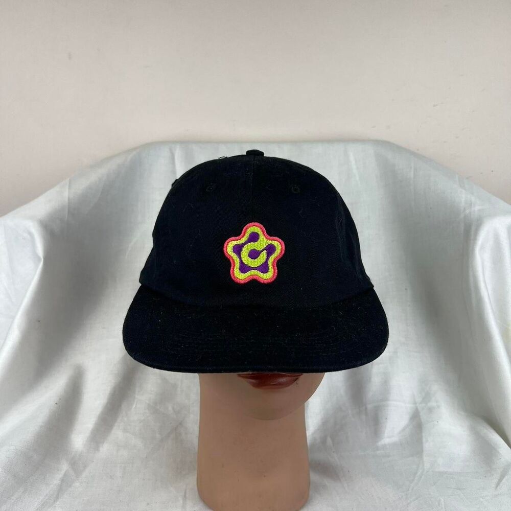 Amoeba Golf Wang Tyler The Creator Black Cotton Baseball Cap Embroidered Logo